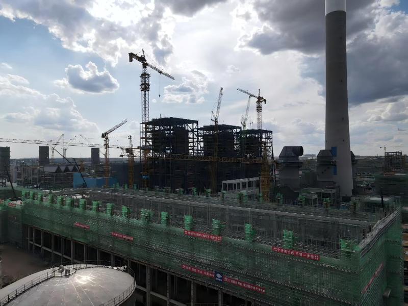 六比六創 實干爭先 | 四化建西部公司陜煤榆林化學脫鹽水站主廠房封頂