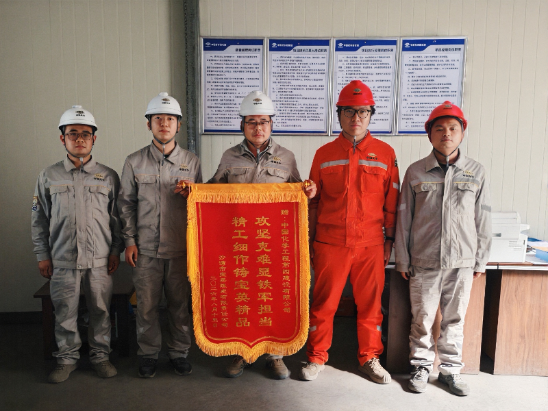 六比六創 實干爭先 | 四化建新疆公司寶英污水處理站項目主體封頂獲業主贊譽